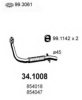 OPEL 854047 Exhaust Pipe